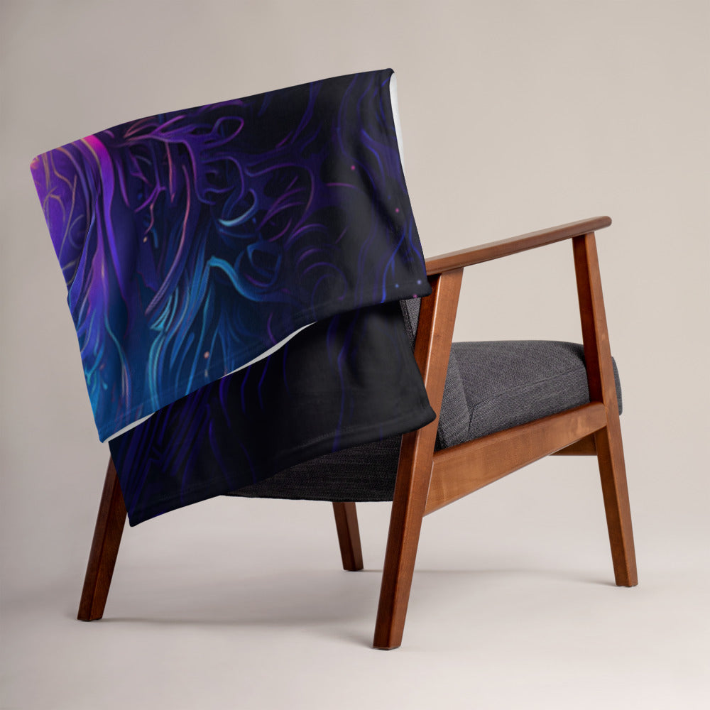 "Twilight Glow" THROW BLANKET, 50″×60″, Lifestyle