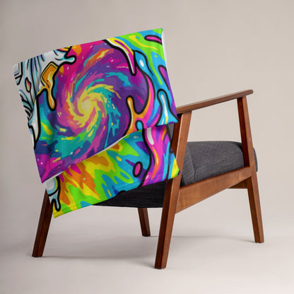 "Astro Burst" THROW BLANKET, 50″×60″, Lifestyle