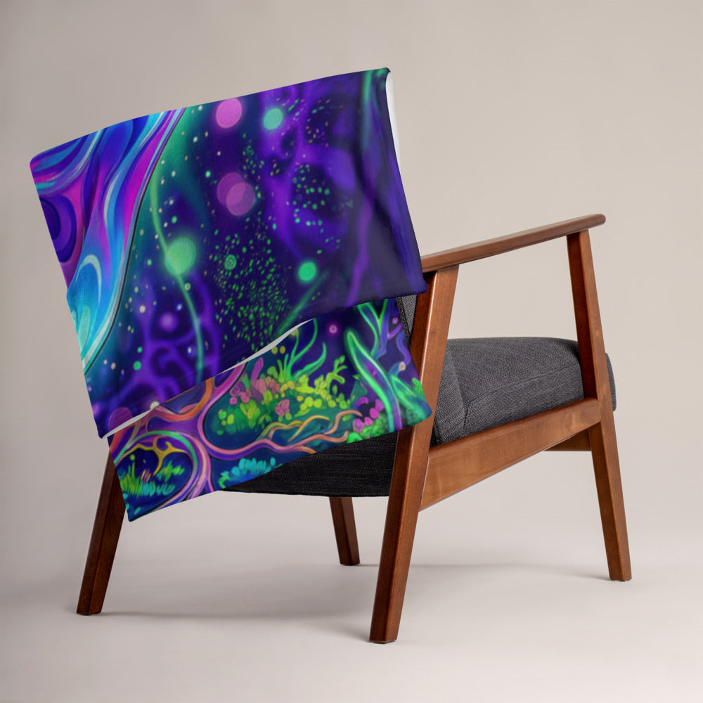 "Beyond Physical" THROW BLANKET, 50″×60″, Lifestyle