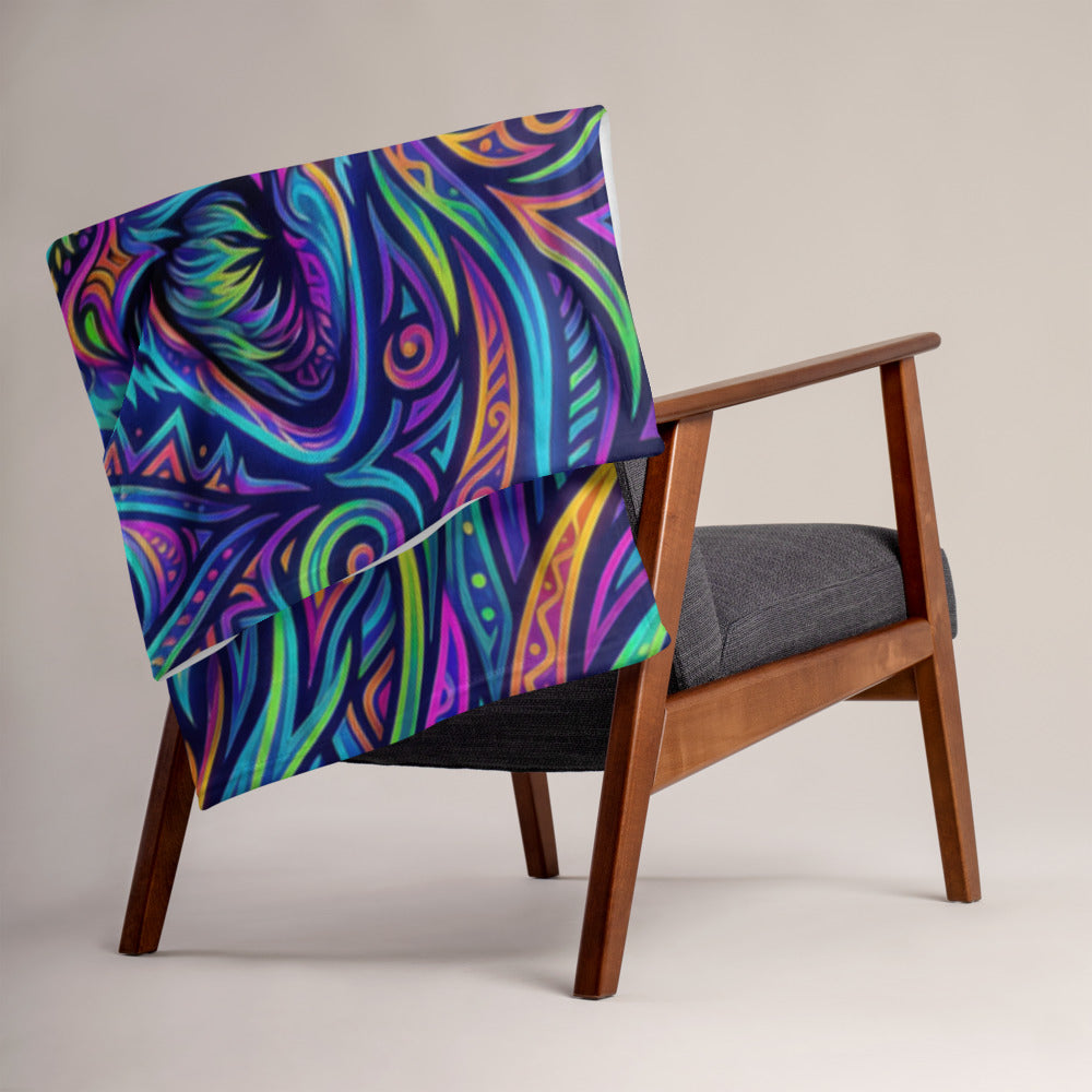 "Watchful Eyes" THROW BLANKET, 50″×60″, Lifestyle