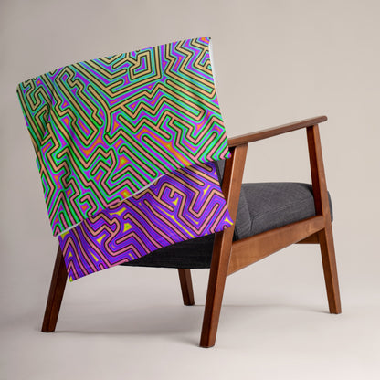 "Corteca V2" THROW BLANKET, 50″×60″, Lifestyle