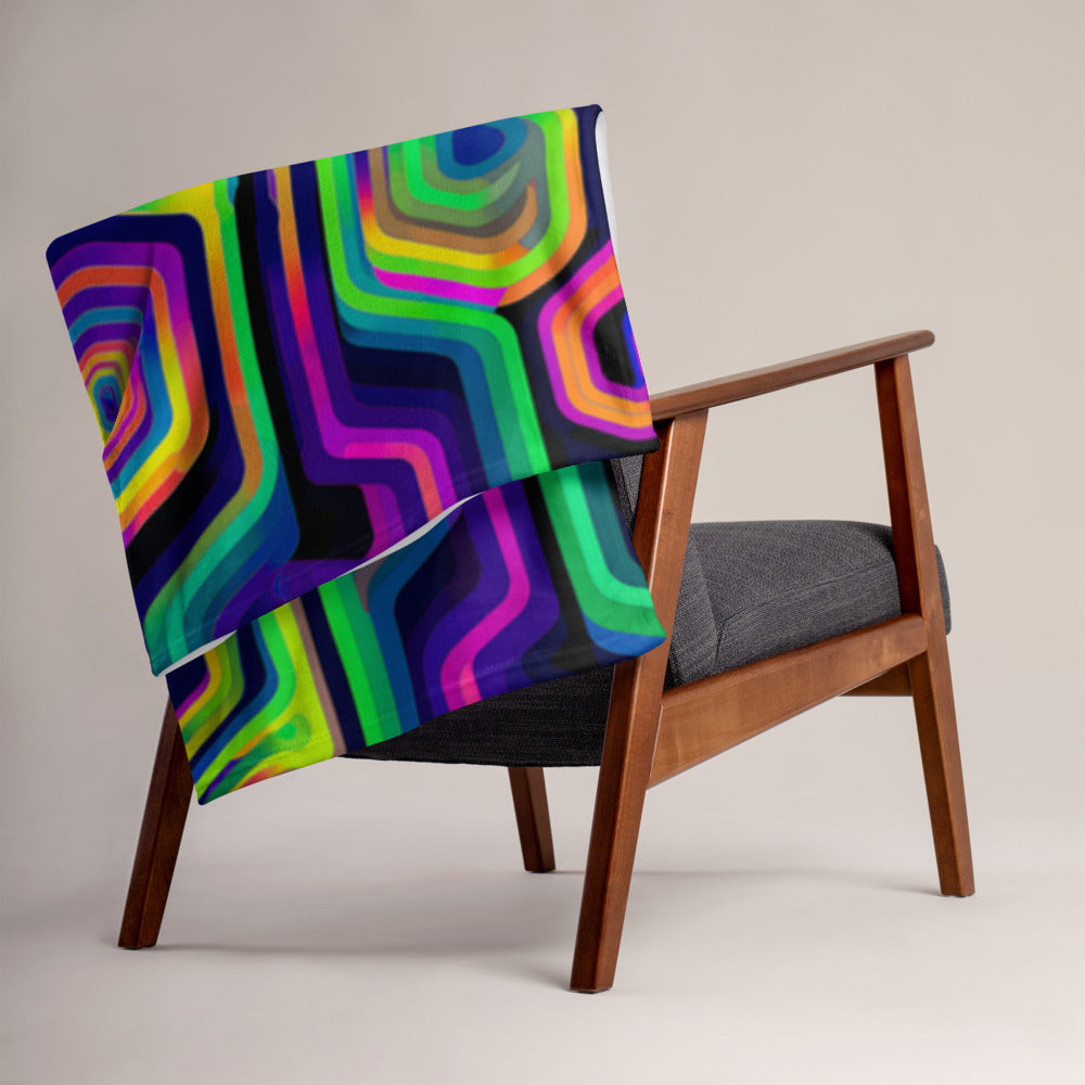 "Tripnotist" THROW BLANKET, 50″×60″, Lifestyle