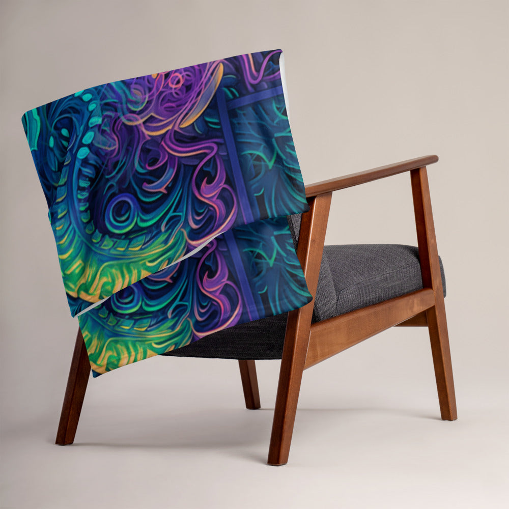 "Belladonna V2" THROW BLANKET, 50″×60″, Lifestyle