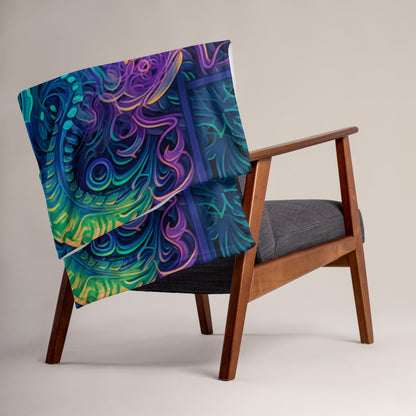"Belladonna V2" THROW BLANKET, 50″×60″, Lifestyle