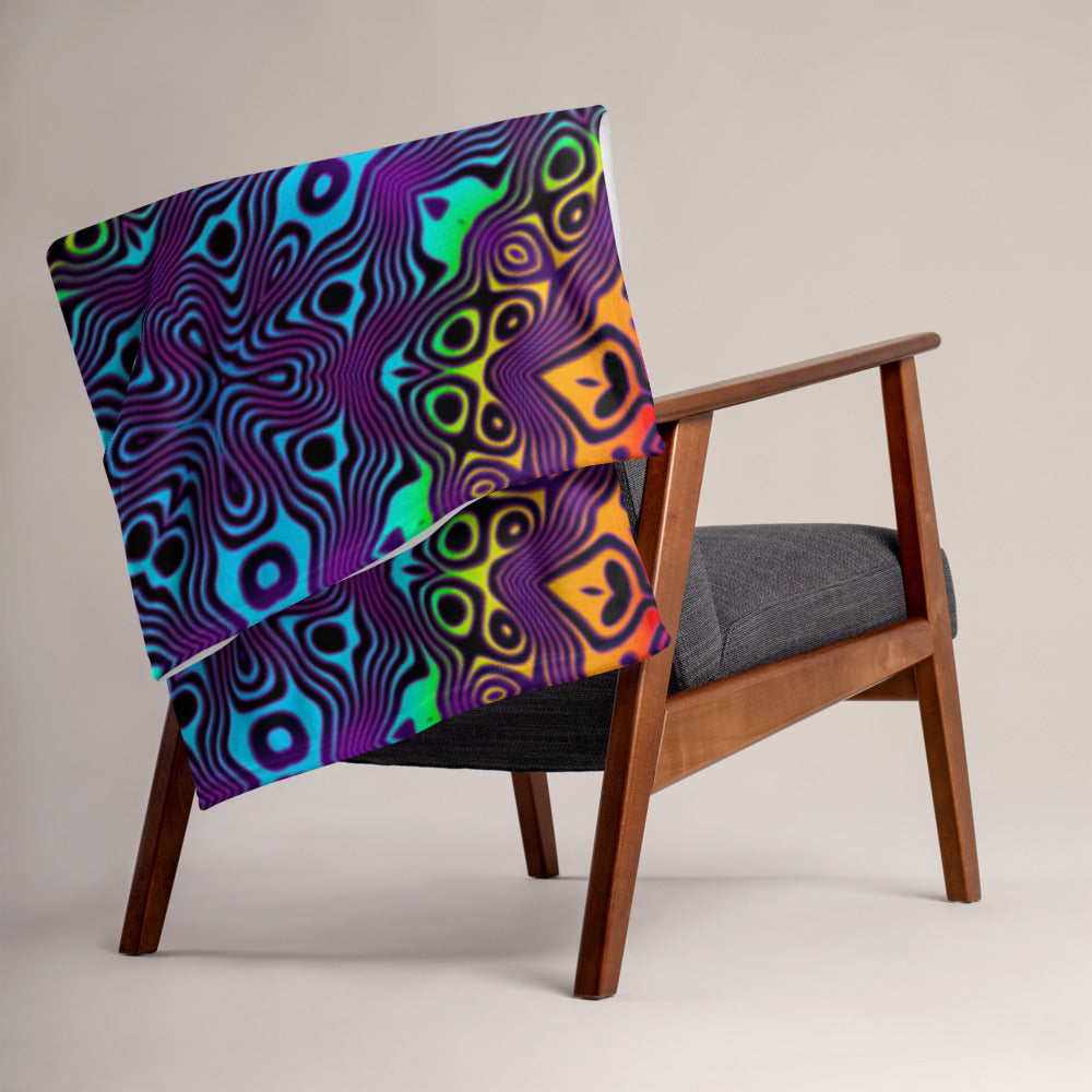 "Surf's Up" THROW BLANKET, 50″×60″, Lifestyle
