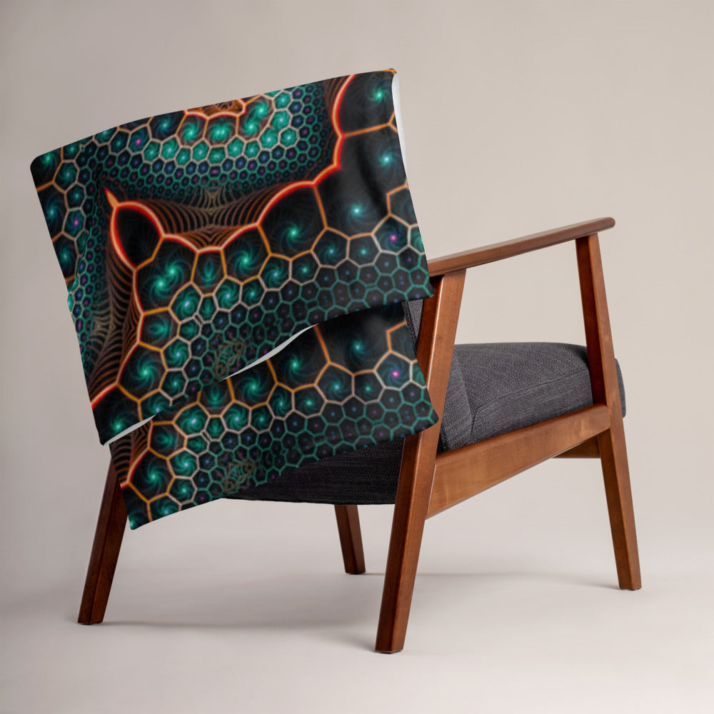 "Multiverse" THROW BLANKET, 50″×60″, Lifestyle