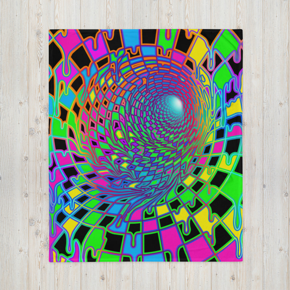 "Here We Go" THROW BLANKET, 50″×60″, Front