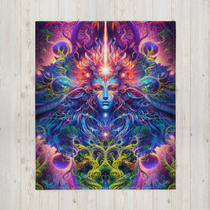 "The Sacred Vine" THROW BLANKET, 50″×60″, Front