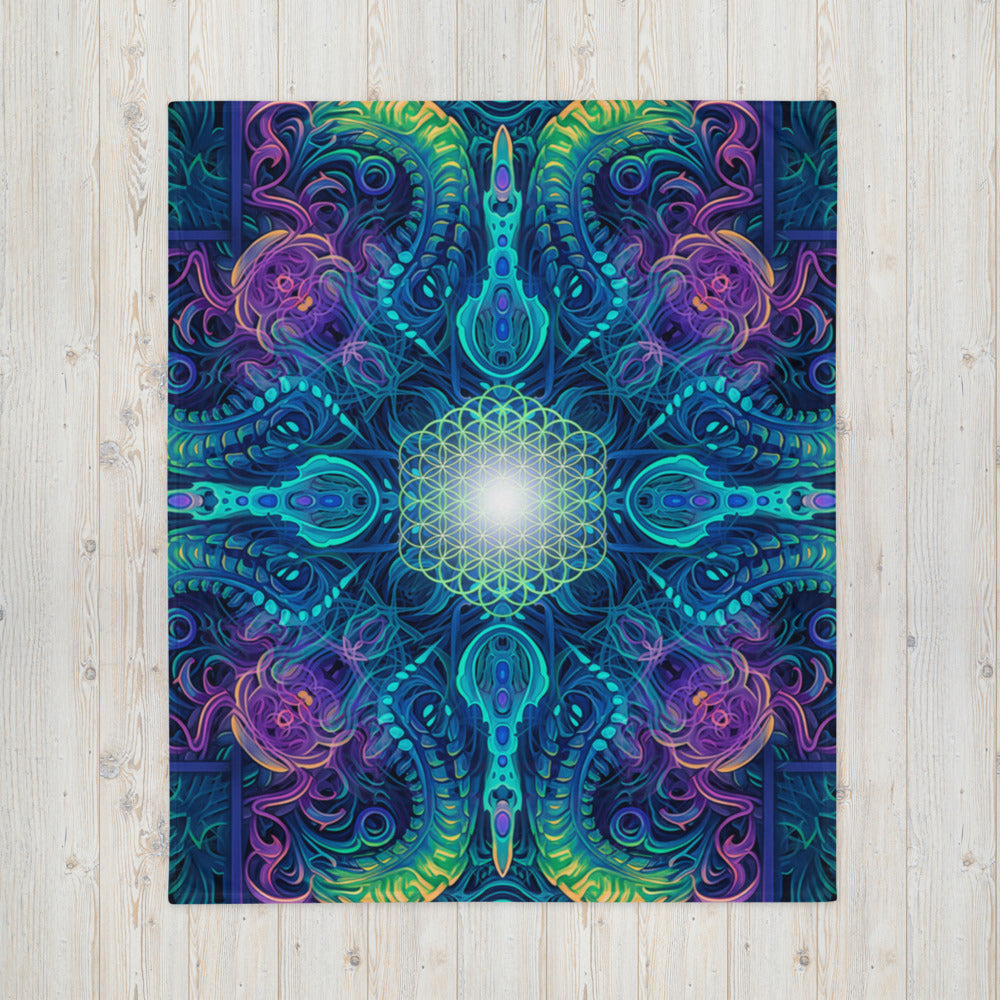 "Belladonna V2" THROW BLANKET, 50″×60″, Front