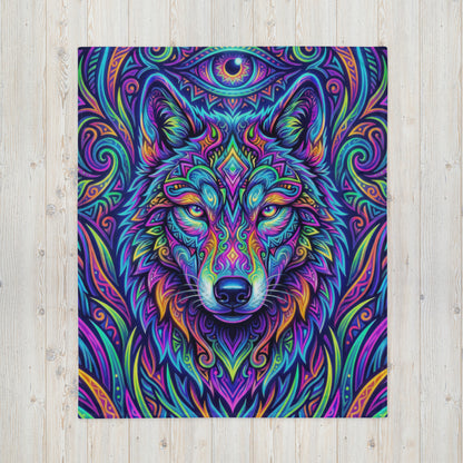 "Watchful Eyes" THROW BLANKET, 50″×60″, Front