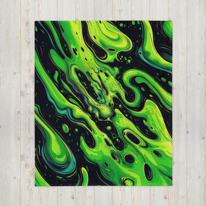 "Slimer" THROW BLANKET, 50″×60″, Front