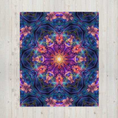 "The Sacred Circle" THROW BLANKET, 50″×60″, Front