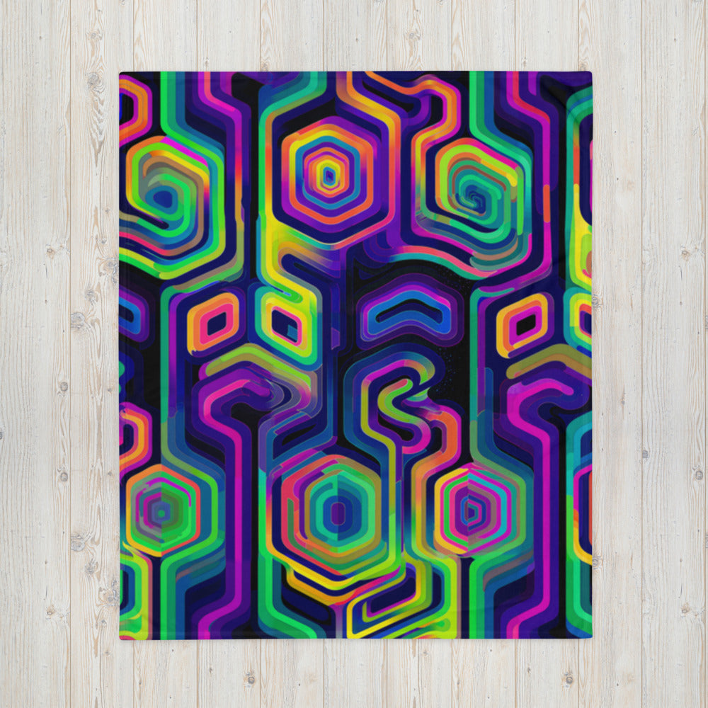 "Tripnotist" THROW BLANKET, 50″×60″, Front