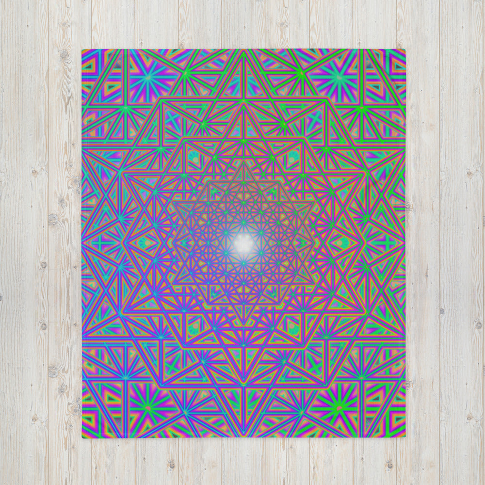 "Flower of Tron" THROW BLANKET, 50″×60″, Front