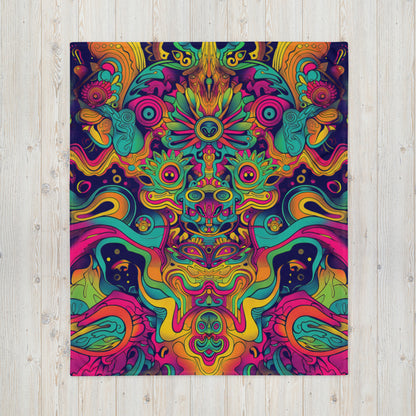 "Totem" THROW BLANKET, 50″×60″, Front