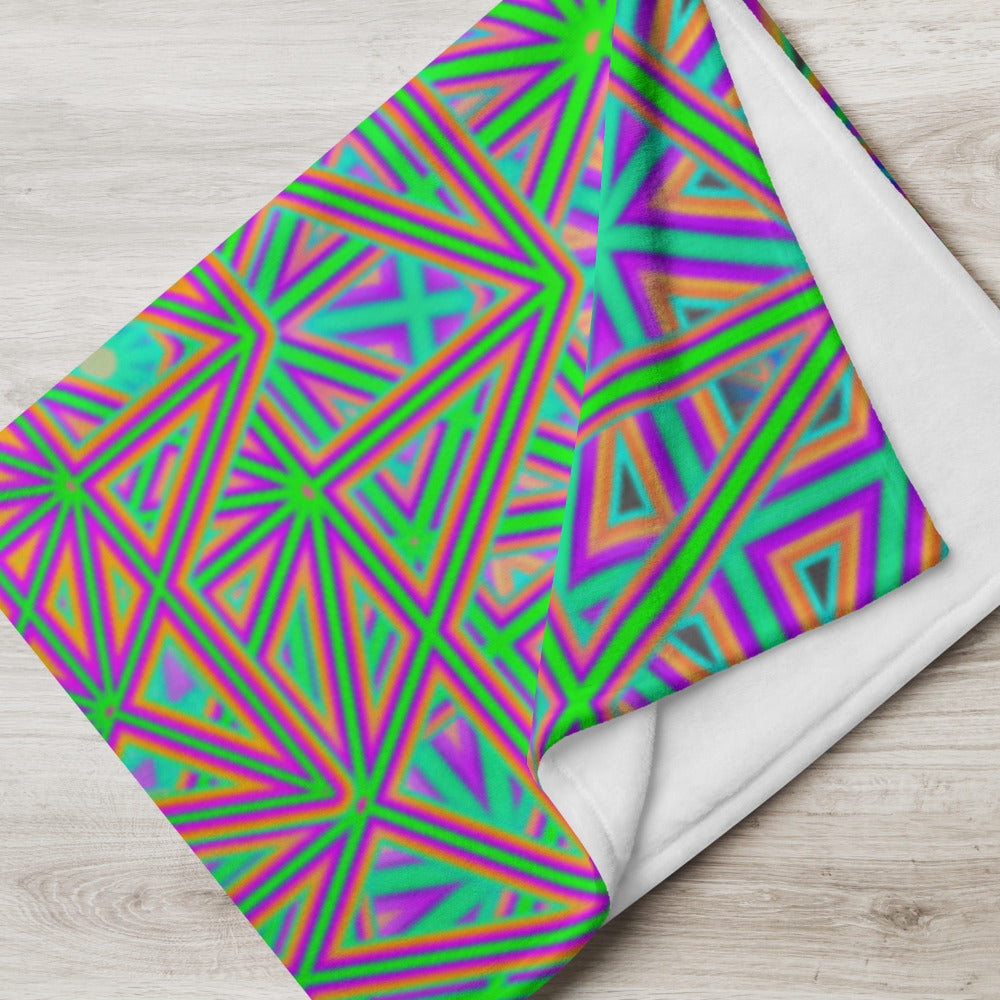 "Flower of Tron" THROW BLANKET, 50″×60″, Lifestyle