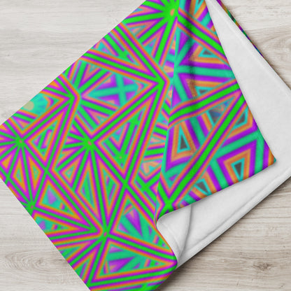 "Flower of Tron" THROW BLANKET, 50″×60″, Lifestyle