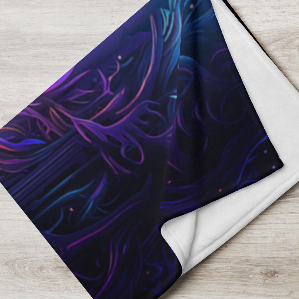 "Twilight Glow" THROW BLANKET, 50″×60″, Lifestyle