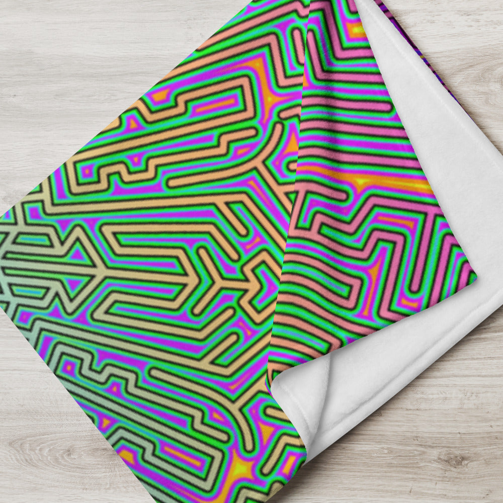 "Corteca V2" THROW BLANKET, 50″×60″, Lifestyle