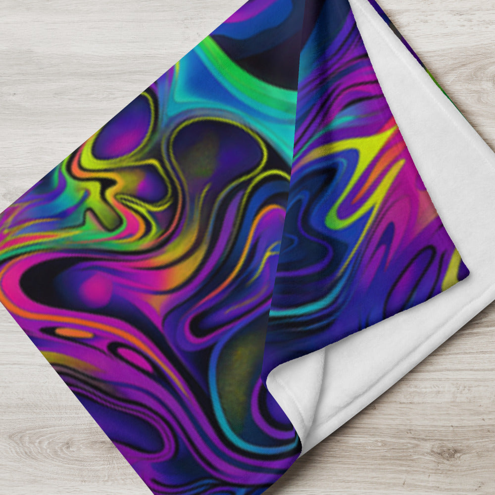 "Still Trippin'" THROW BLANKET, 50″×60″, Lifestyle