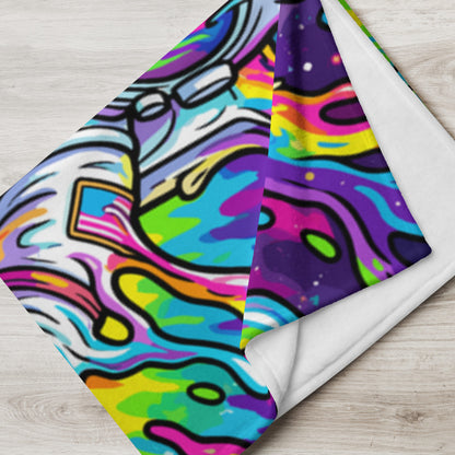 "Astro Burst" THROW BLANKET, 50″×60″, Lifestyle