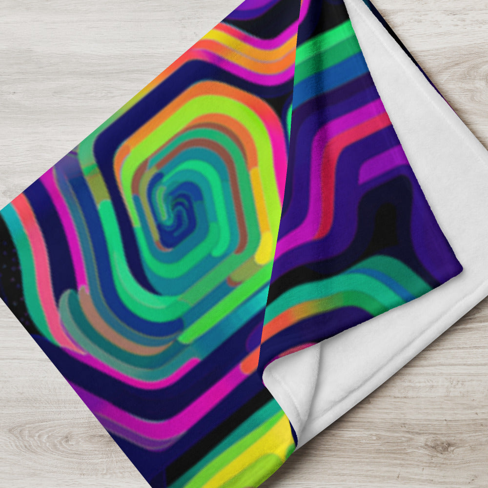 "Tripnotist" THROW BLANKET, 50″×60″, Lifestyle