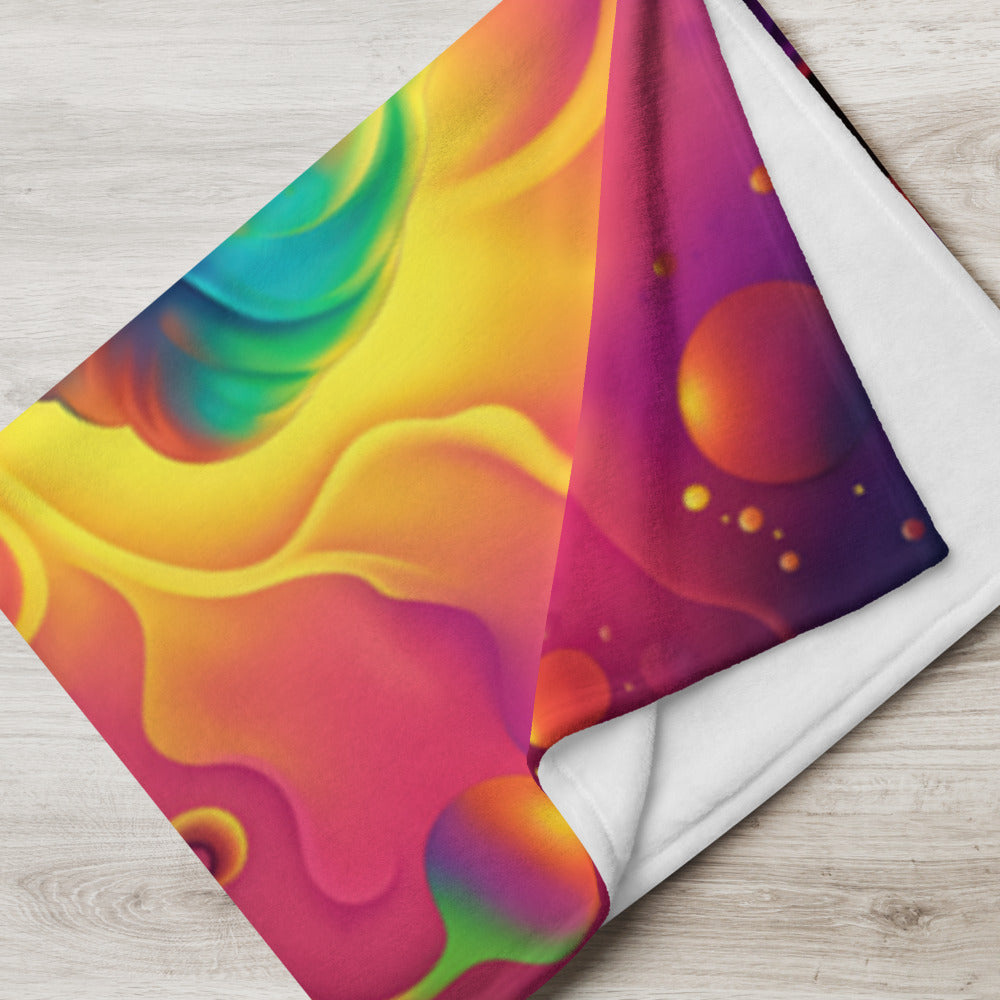 "Void Destroyer" THROW BLANKET, 50″×60″, Lifestyle