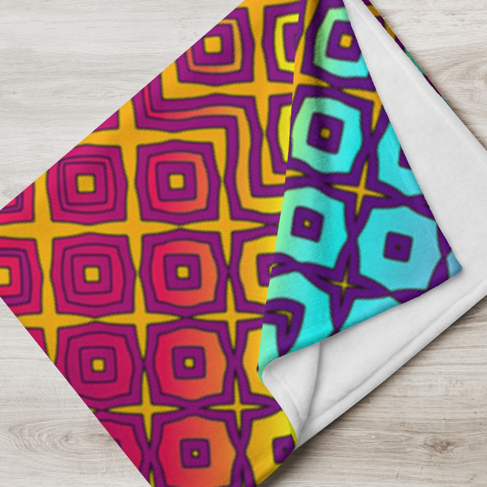 "Peacocking" THROW BLANKET, 50″×60″, Lifestyle