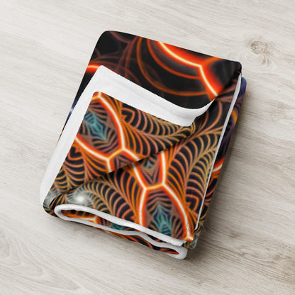 "Starry Night FOL" THROW BLANKET, 50″×60″, Lifestyle 2