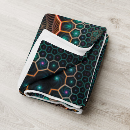 "Multiverse" THROW BLANKET, 50″×60″, Lifestyle 2