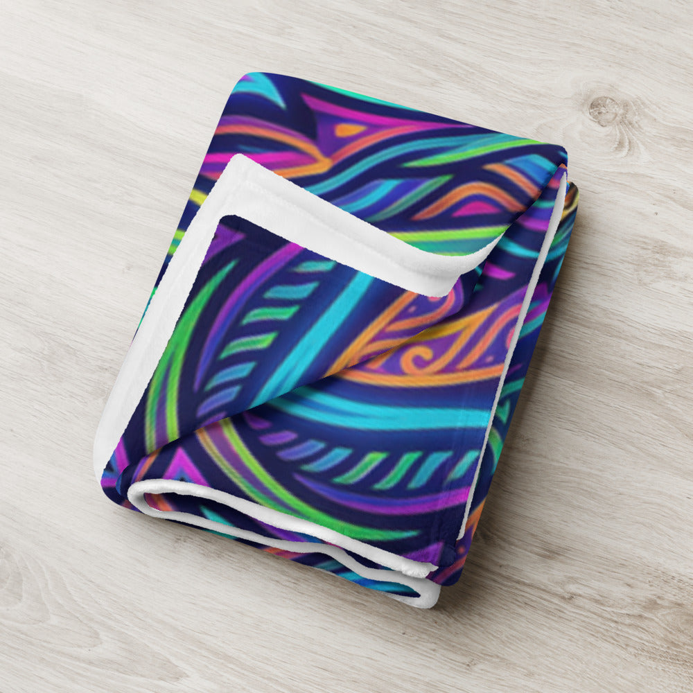 "Watchful Eyes" THROW BLANKET, 50″×60″, Lifestyle 2