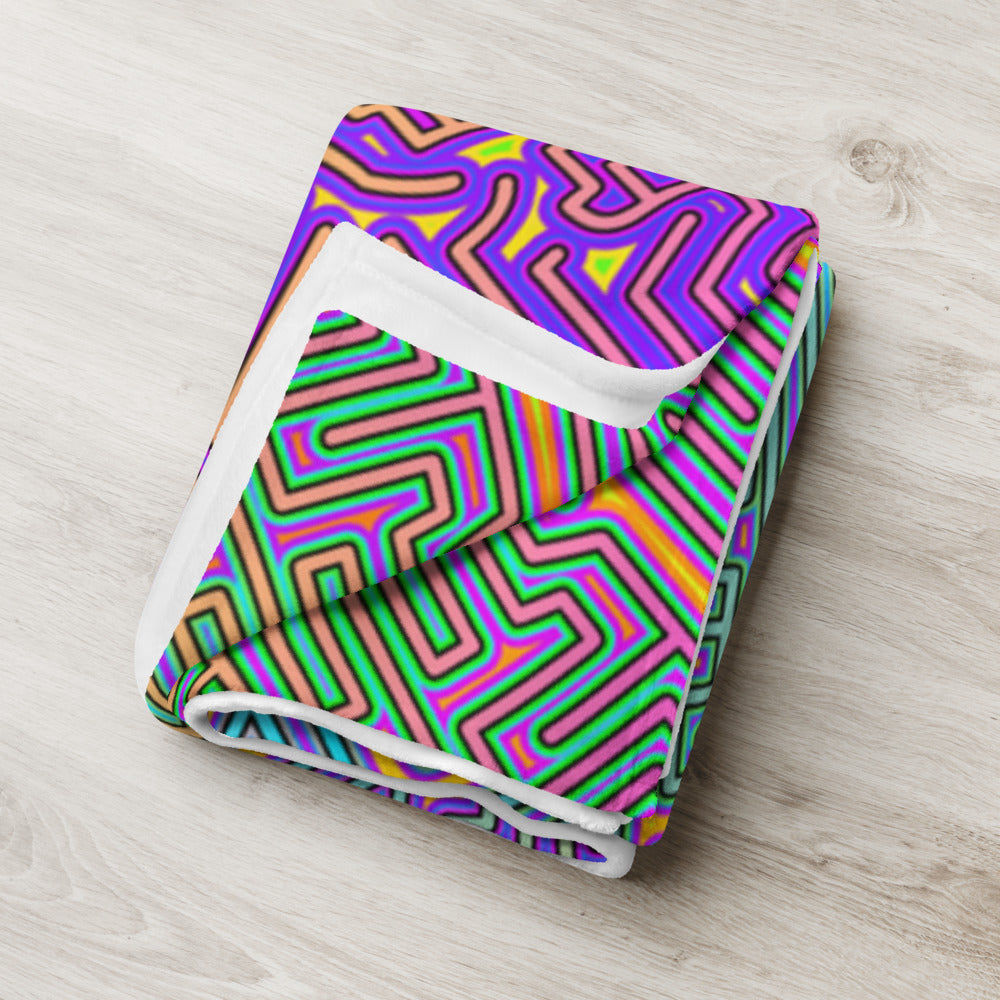 "Corteca V2" THROW BLANKET, 50″×60″, Lifestyle 2