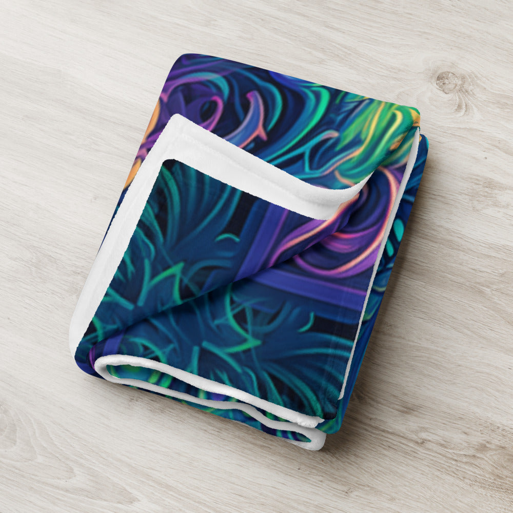 "Belladonna V2" THROW BLANKET, 50″×60″, Lifestyle 2