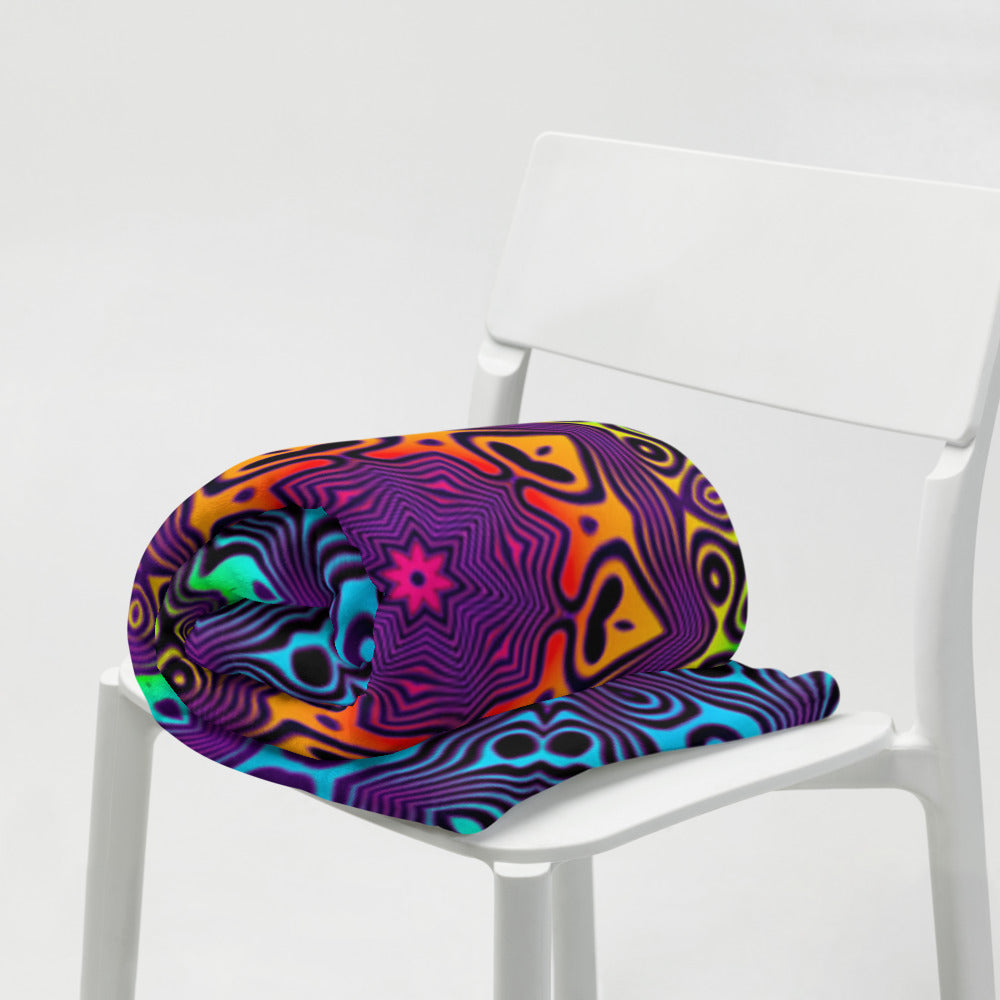 "Surf's Up" THROW BLANKET, 50″×60″, Lifestyle