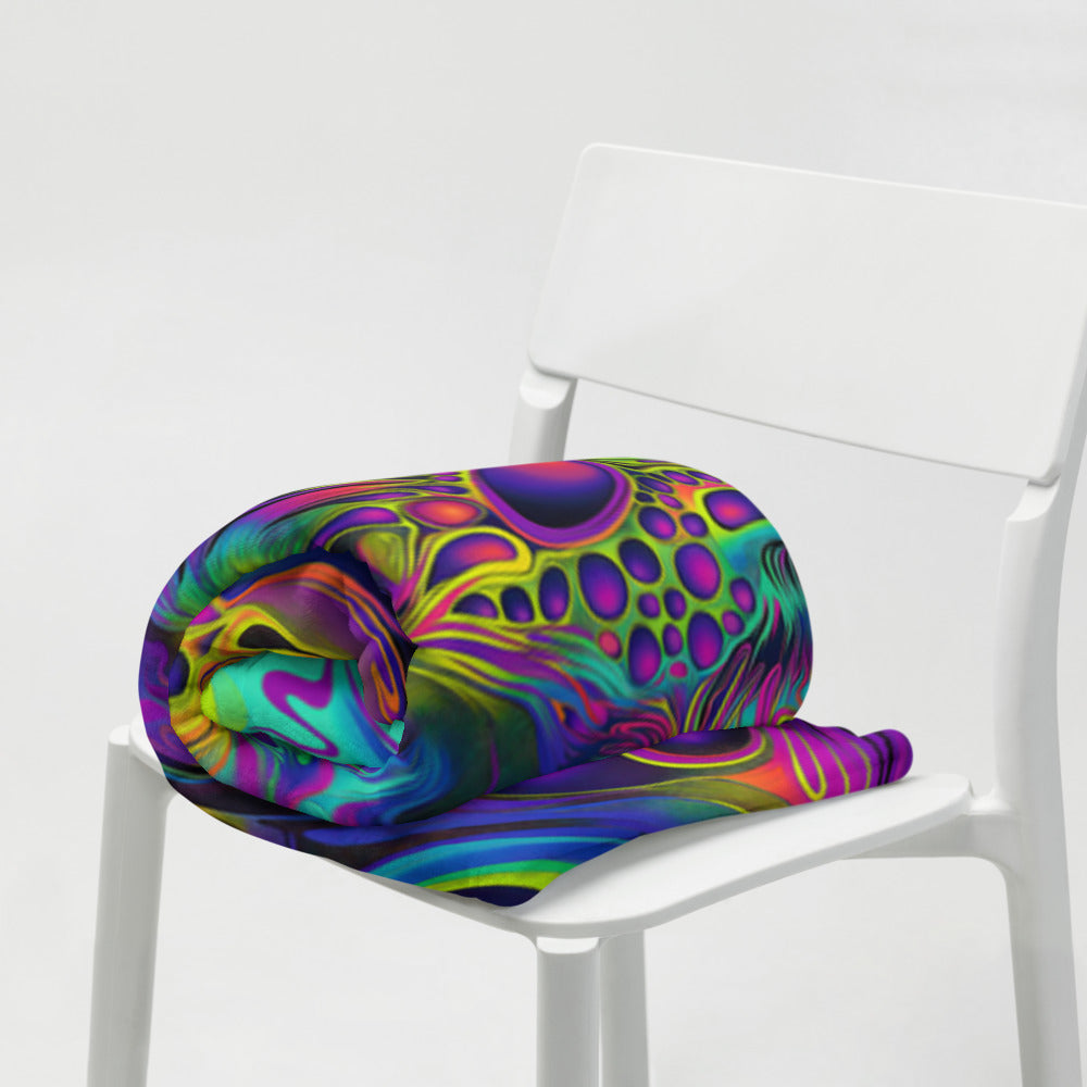 "Still Trippin'" THROW BLANKET, 50″×60″, Lifestyle