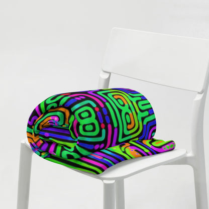 "Borg Rave" THROW BLANKET, 50″×60″, Lifestyle