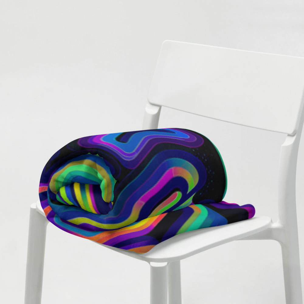 "Tripnotist" THROW BLANKET, 50″×60″, Lifestyle