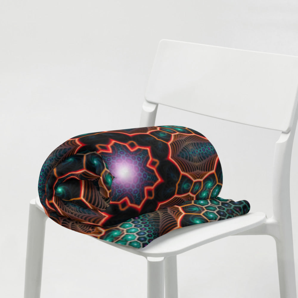 "Multiverse" THROW BLANKET, 50″×60″, Lifestyle