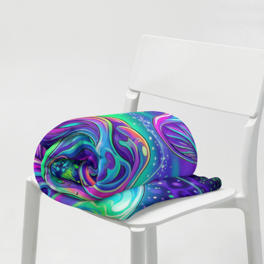 "Beyond Physical" THROW BLANKET, 50″×60″, Lifestyle