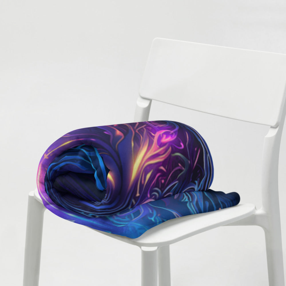 "Twilight Glow" THROW BLANKET, 50″×60″, Lifestyle