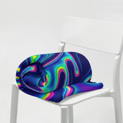 "All Melting Eye" THROW BLANKET, 50″×60″, Lifestyle