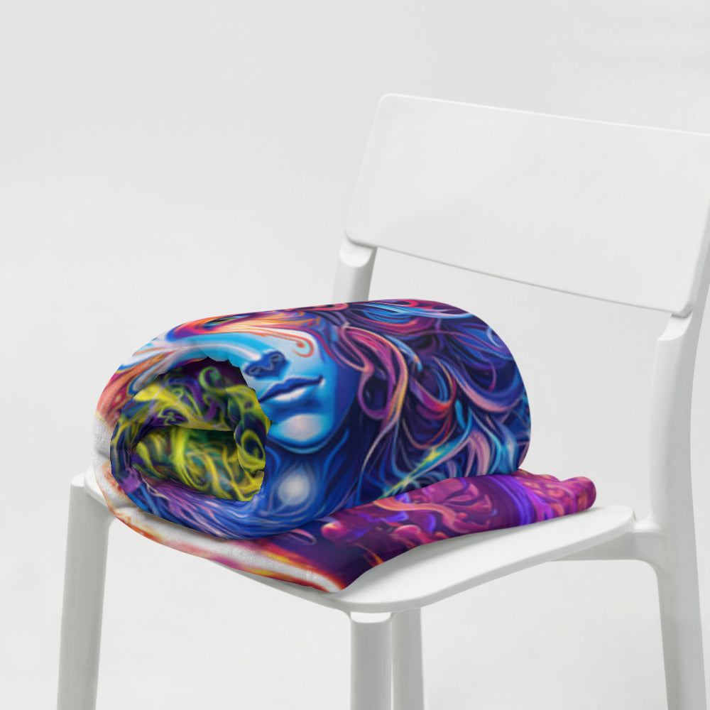 "The Sacred Vine" THROW BLANKET, 50″×60″, Lifestyle