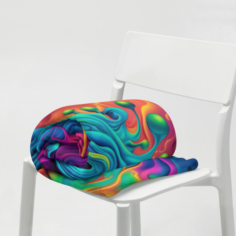 "Void Destroyer" THROW BLANKET, 50″×60″, Lifestyle