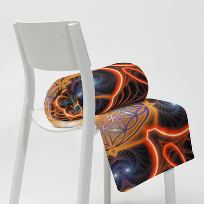 "Starry Night FOL" THROW BLANKET, 50″×60″, Lifestyle 2