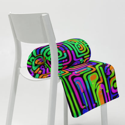 "Borg Rave" THROW BLANKET, 50″×60″, Lifestyle 2