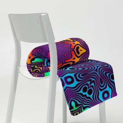 "Surf's Up" THROW BLANKET, 50″×60″, Lifestyle 2