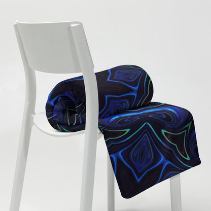 "Liquid Night" THROW BLANKET, 50″×60″, Lifestyle 2