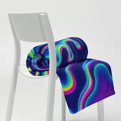 "All Melting Eye" THROW BLANKET, 50″×60″, Lifestyle 2