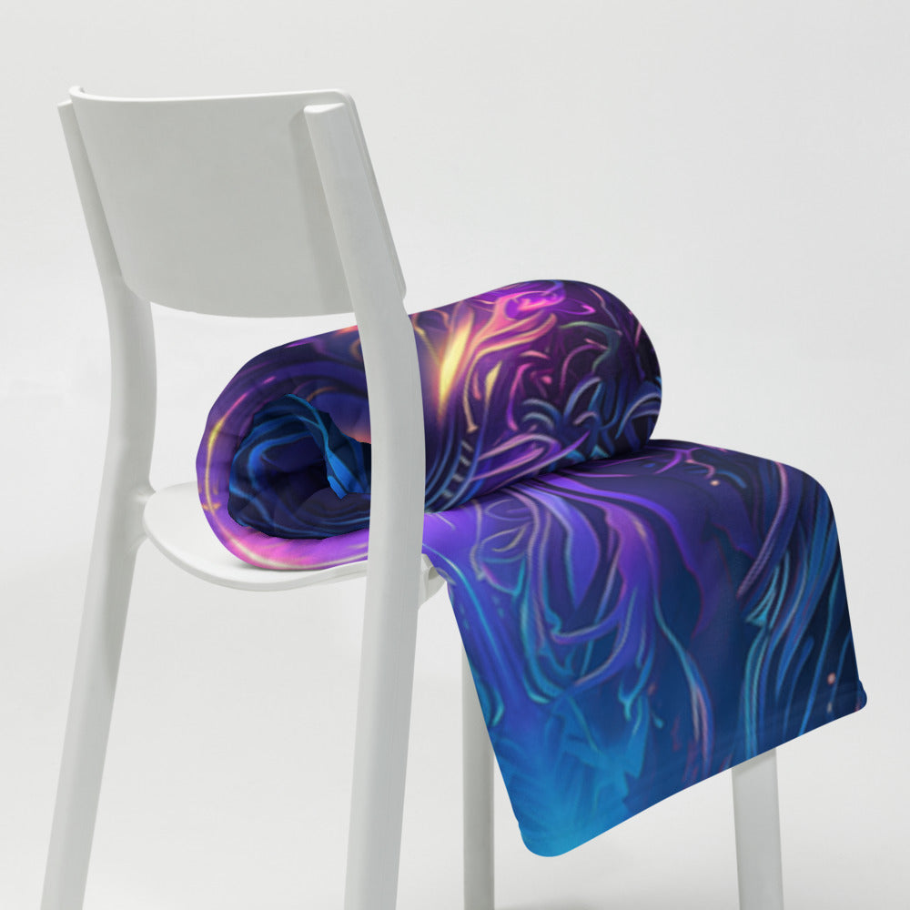 "Twilight Glow" THROW BLANKET, 50″×60″, Lifestyle 2