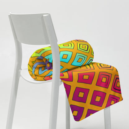 "Peacocking" THROW BLANKET, 50″×60″, Lifestyle 2